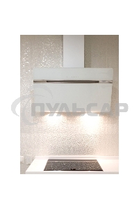 Вытяжка каминная JET AIR VIKI WH/A/90 / Декоративный дизайн, 90 см, 1200 куб.м., сенсорное управление, белая