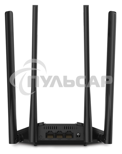 Wi-Fi роутер MERCUSYS MR30G, Wi-Fi 5, AC1200, 2.4/5ГГц, 2 LAN, черный
