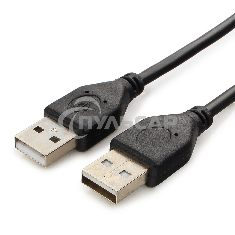 Кабель USB2.0 Pro Cablexpert CCP-USB2-AMAM-6, AM/AM, 1.8м, экран, черный, пакет