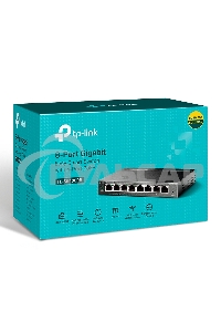 Коммутатор TP-Link SMB TL-SG108PE Easy Smart гигабитный 8-портовый коммутатор с 4 портами PoE