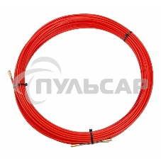 Протяжка кабельная (мини УЗК в бухте), стеклопруток, d=3,5мм, 30м КРАСНАЯ (47-1030)