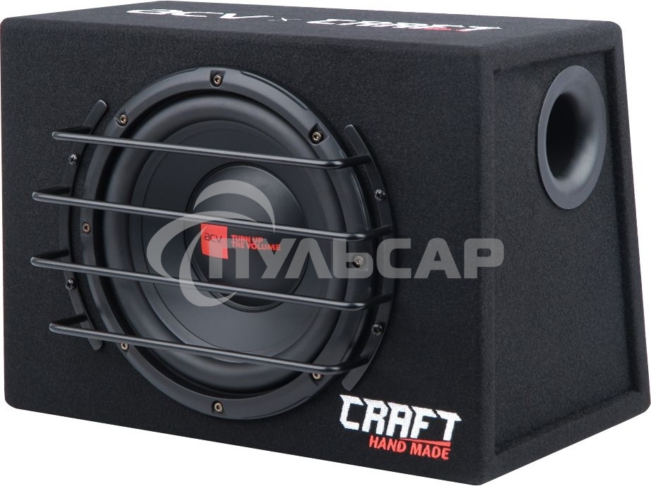 Сабвуфер автомобильный ACV CRAFT B10A 200Вт активный (25см/10