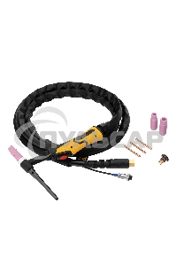 Горелка сварочная TIG WP26, разъем 2 пина, 3 метра Denzel