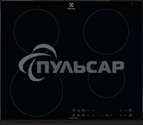 Индукционная варочная панель Electrolux CIR60430 на 4 конфорки, cтеклокерамика, мощность: 7350 Вт