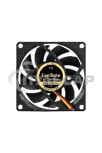 Вентилятор для корпуса ExeGate ExtraPower EP07015B3P черный, 70 мм, 3100 об/мин, 28 дБ, 3 pin