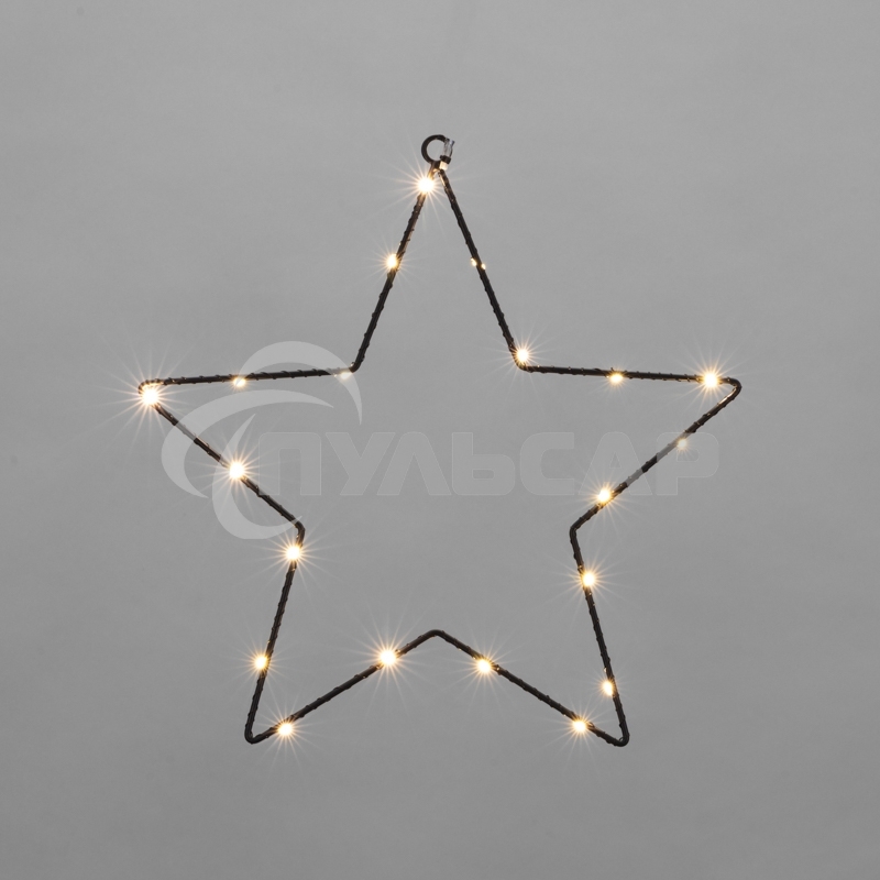 Светодиодная подвесная фигура Neon-night Звезда на металлическом каркасе, цвет теплый белый
