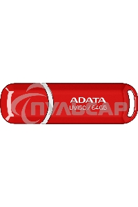 Флешка USB ADATA UV150 (AUV150-64G-RRD), 64 Gb, USB 3.0, R/W 100/30, красный