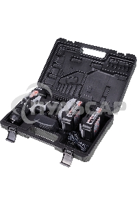 Дрель-шуруповерт ИНТЕРСКОЛ ДАУ-13/18ВК, Аккумуляторный, 18В, 2 АКБ, Ударный, Кейс