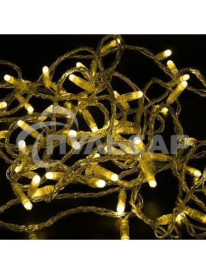 Гирлянда Neon-night Нить 10м, с эффектом мерцания, прозрачный ПВХ, 24В, Желтый
