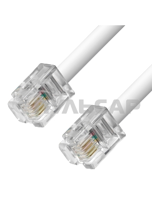 Телефонный шнур Greenconnect удлинитель для аппарата 1.0m GCR-TP6P4C-1.0m, 6P4C (джек 6p4c - jack 6p4c) белый Greenconnect Телефонный шнур удлинитель для аппарата 1.0m GCR-TP6P4C-1.0m, 6P4C (джек 6p4c - jack 6p4c) белый