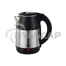 Чайник электрический HOMESTAR HS-1034 1,8л, нержавейка, черный (12)