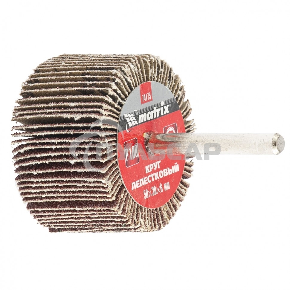Круг лепестковый Matrix для дрели, 50 х 30 х 6 мм, P 100