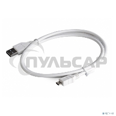 Кабель Gembird/Cablexpert CCP-mUSB2-AMBM-W-0.5M AM/microBM 5P, 0.5м, экран, белый, пакет