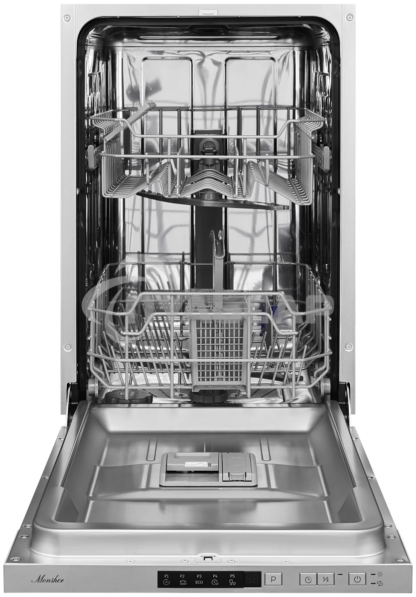 Встраиваемая посудомоечная машина Monsher MD 4501, серебристый, 45 см, 9 компл., 52 дБ, класс A++