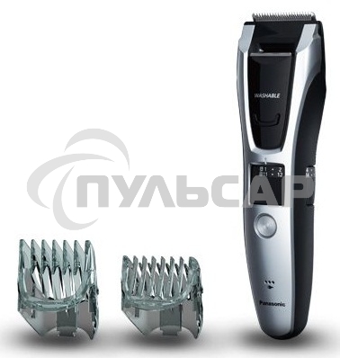 Машинка для стрижки Panasonic ER-GB70-S520 серебристый/черный (насадок в компл:2шт)