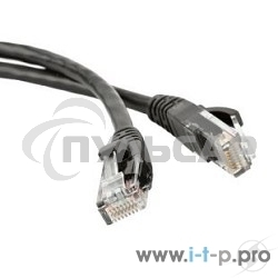 Патч-корд Hyperline F/UTP, экранированный, Cat.5е, LSZH, 5 м, черный PC-LPM-STP-RJ45-RJ45-C5e-5M-LSZH-BK