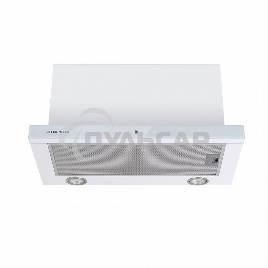 Вытяжка встраиваемая Maunfeld TS Touch Glass 50 белый, 50 см, 1000 куб. м/ч, 56 дБ