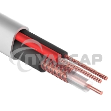 Кабель КВК-В-2+2x0,75 мм² (Cu/Cu) белый (бухта 200 м) Rexant