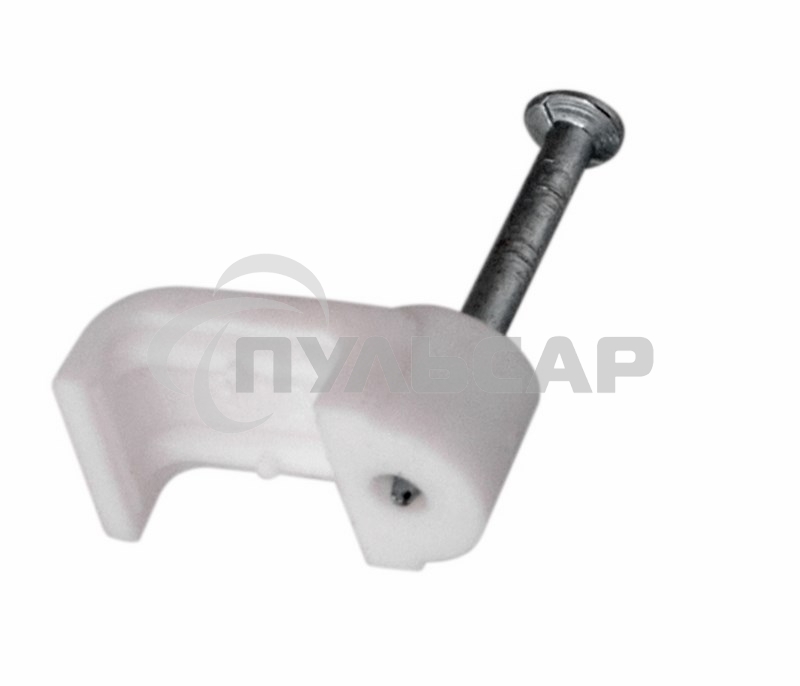 Крепеж кабеля плоский 10 х 3 мм, белый (упак. 50 шт) Rexant