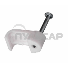 Крепеж кабеля плоский 10 х 3 мм, белый (упак. 50 шт) Rexant