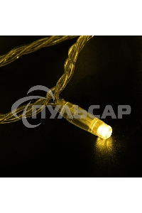 Гирлянда Neon-night Нить 10м, с эффектом мерцания, прозрачный ПВХ, 24В, Желтый