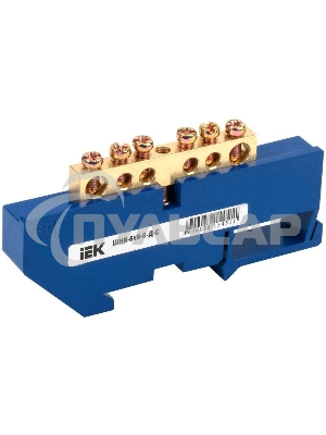 Шина нулевая ШНИ-6х9-6-Д-С на DIN-изол. ШНИ ИЭК YNN10-69-6D-K07