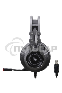 Наушники с микрофоном A4Tech Bloody J527 серый 2м мониторные USB оголовье (J527)