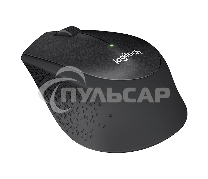 Мышь беспроводная Logitech M330 SILENT PLUS черный, 1000 dpi, радиоканал, USB, кнопки - 3