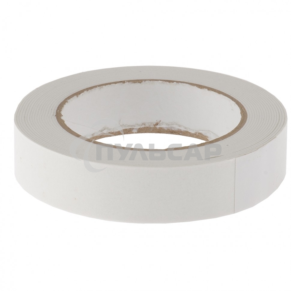 Лента клейкая Matrix на вспененной основе, двусторонняя, белая, 25 мм х 5 м