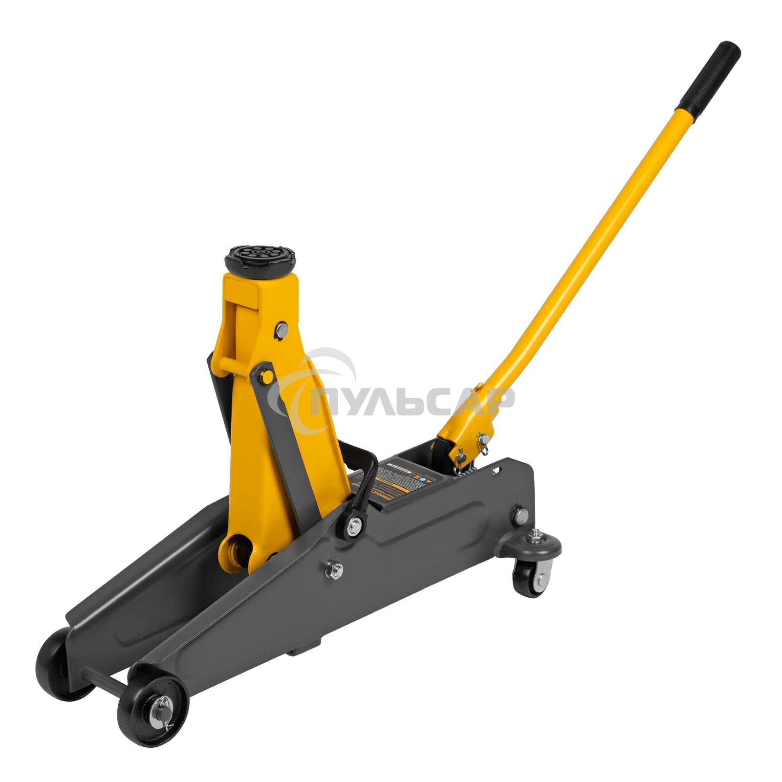 Домкрат гидравлический подкатной Denzel, 2 т, 135-385 мм 51230