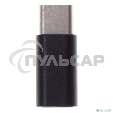 Переходник Buro USB Type-C (m)-microUSB (f) черный 