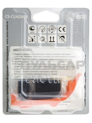 Картридж струйный Cactus CS-CLI426BK черный (8,4 мл.) для Canon MG5140/5240/6140/8140/MX884