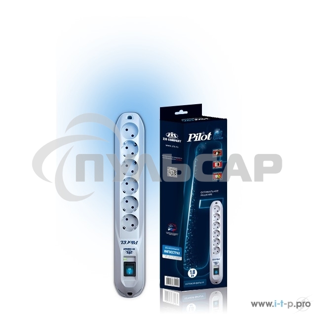 Сетевой фильтр ZIS Pilot - GL 5 евро, 1 росс. 5м