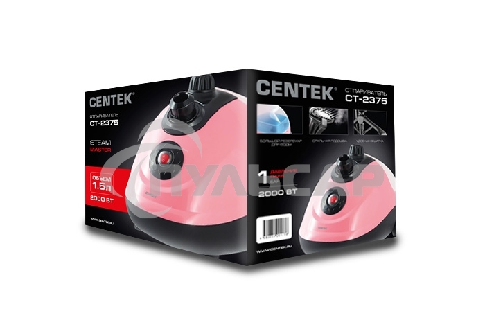 Отпариватель Centek CT-2375 розовый/черный