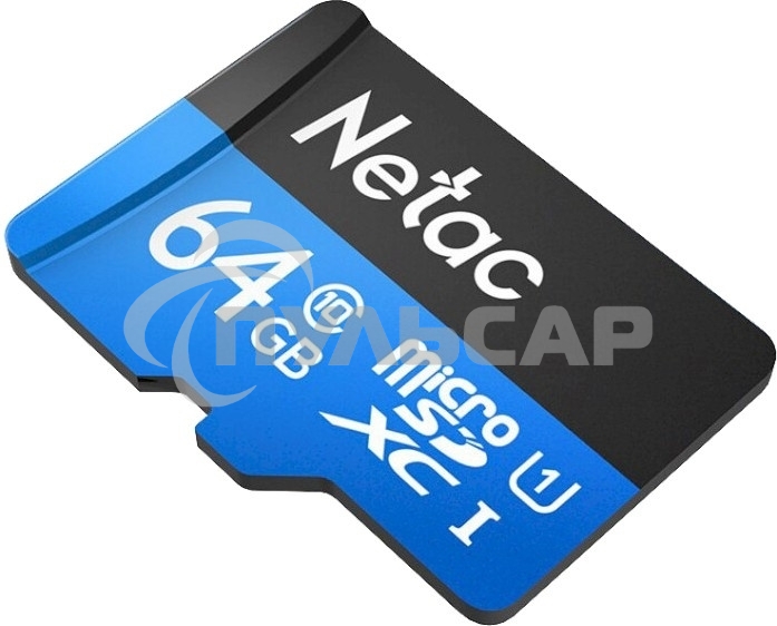 Флеш карта microSDHC 64Gb Netac P500 <NT02P500STN-064G-S> (без SD адаптера) 80Mb/s