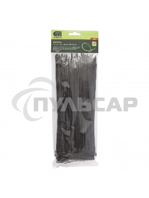 Хомуты, 250 х 4,8 мм, пластиковые, черные, 100 шт. Сибртех