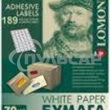 Самоклеящаяся бумага LOMOND универсальная для этикеток, A4, 189 делен. (25.4 х 10 мм), 70 г/м2, 50 листов