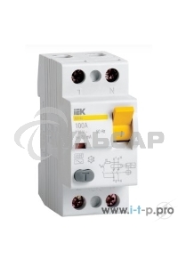 Выключатель дифференциального тока (УЗО) Iek MDV11-2-032-030 ВД1-63 2Р 32А 30мА тип А ИЭК