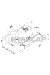 Вытяжка встраиваемая Maunfeld Ouse Touch Glass 60 черный, 60 см, 750 куб. м/ч, 48 дБ