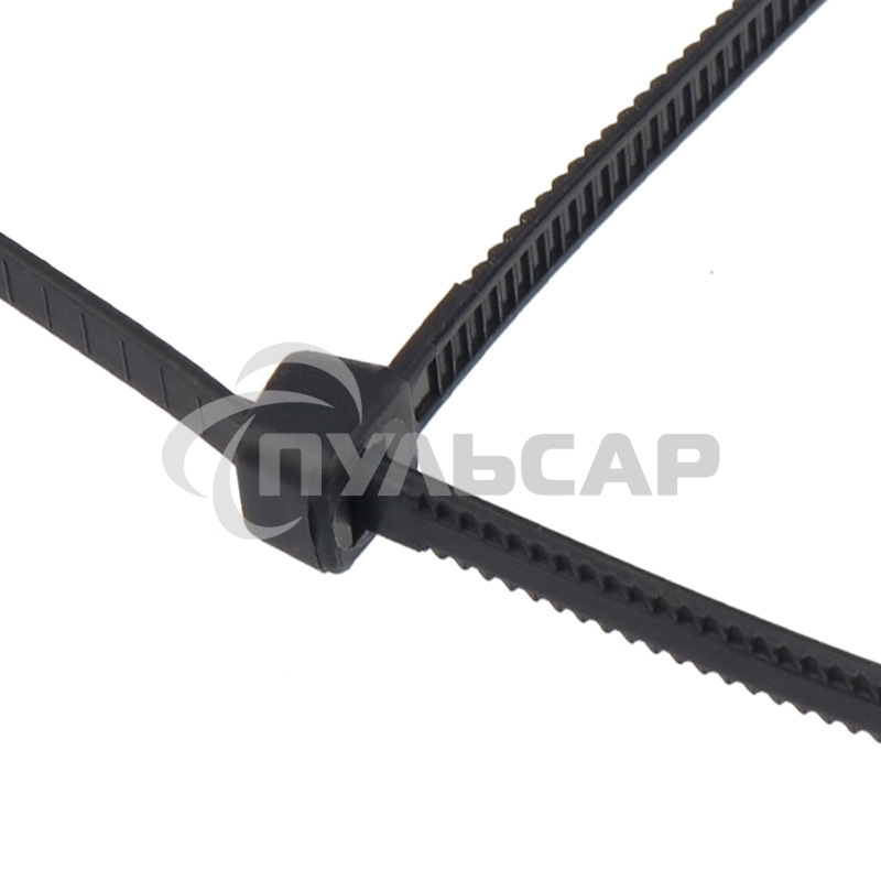 Хомут-стяжкa нейлоновая с тройным замком Rexant 150x3,6 мм, черная, упаковка 100 шт.