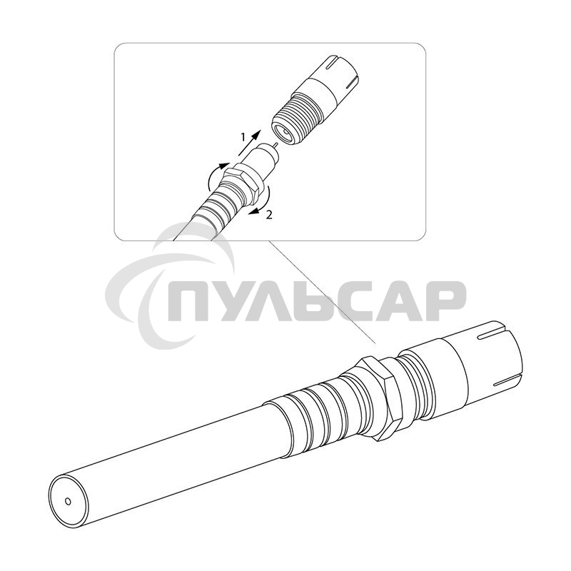 Переход гнездо F-гнездо TV PROCONNECT