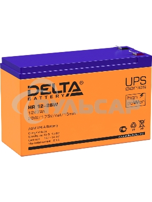 Батарея Delta HR 12-28 W (12V, 7Ah)