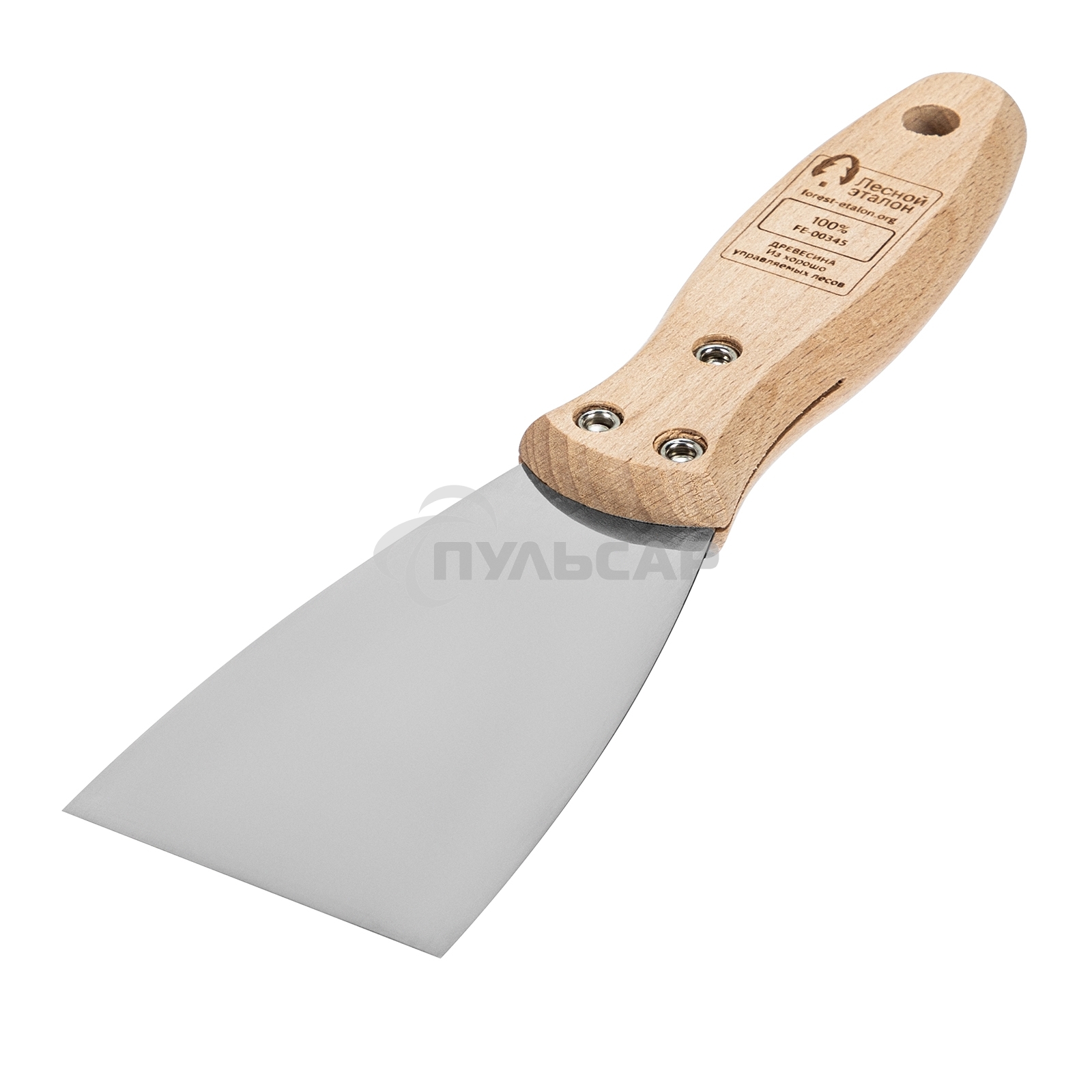 Шпательная лопатка Matrix из нержавеющей стали, 60 мм, буковая рукоятка, EFP