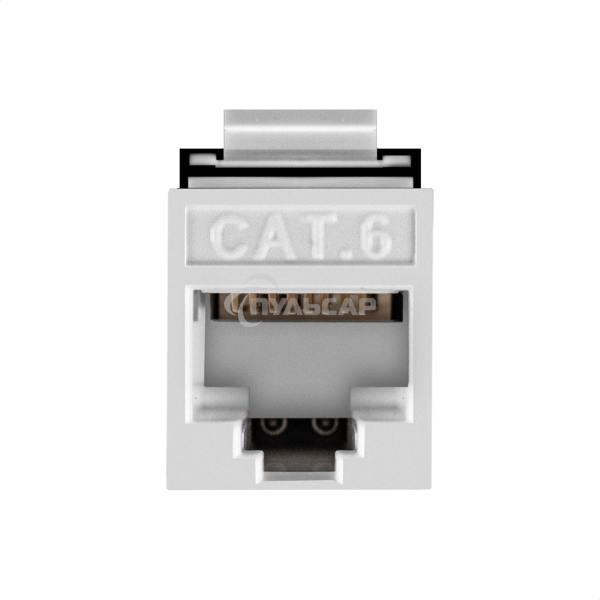 Модуль-вставка Keystone Jack RJ-45 ExeGate KJ-8P8C-U-C6-180-TL (Кат.6, неэкранированная, 180 градусов, IDC Toolless (без инструмента))