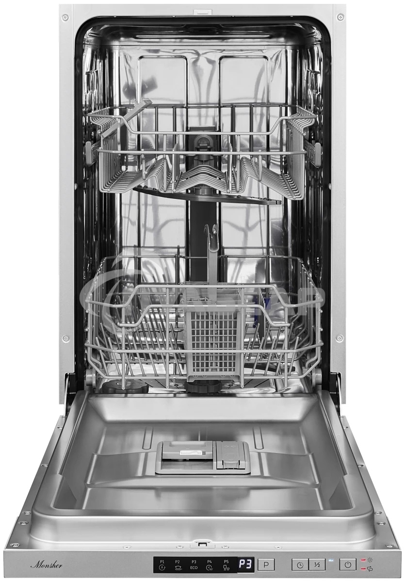 Встраиваемая посудомоечная машина Monsher MD 4501, серебристый, 45 см, 9 компл., 52 дБ, класс A++