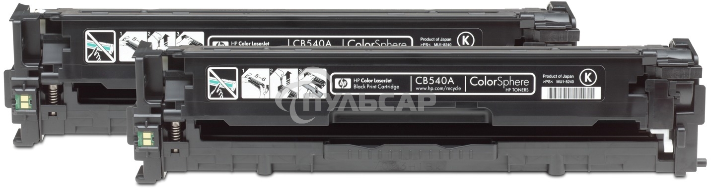 Картридж лазерный HP CB540AD черный двойная упаковка для CLJ CP1215/CP1515/CP1518 2 х 2200стр.