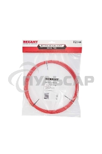 Протяжка кабельная (мини УЗК в бухте), стеклопруток, d=3,5мм, 15м КРАСНАЯ (47-1015)