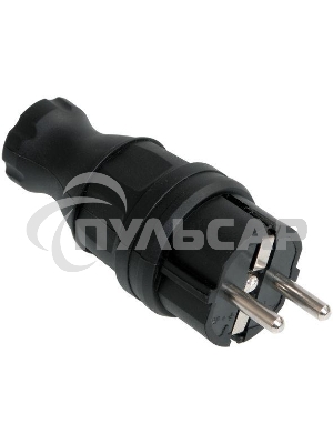 Вилка электрич. прям. ОМЕГА с заземл. IP44 ВБп3-1-0м каучук ИЭК PKR01-016-2-K02