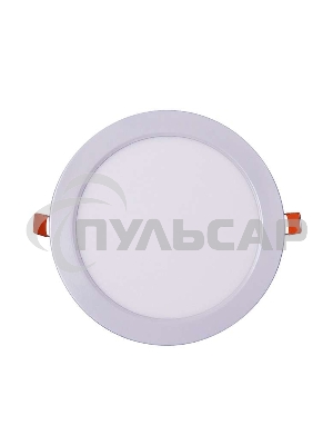 Светильник светодиодный ультратонкий встраив. PPL-R 12Вт 4000К IP40 WH d170мм круглый Jazzway 5008540A