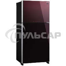 Холодильник Sharp SJXG60PGRD бордовый двухкамерный 422/178 л морозилка сверху, No Frost